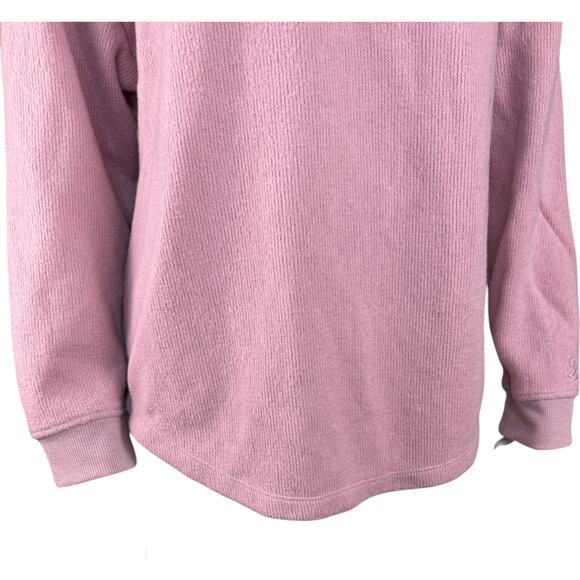 Cuddl Duds Jersey Back Sweater Henley Pullover Mavue Haze Large Fall Winter - Picture 4 of 10